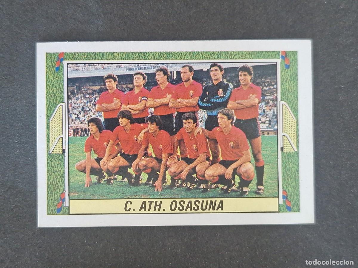 Cromos de f&uacute;tbol: L3 EQUIPO ALINEACION C. A. OSASUNA C. F. LIGA ESTE 1984 1985 84 85 NUNCA PEGADO SIN PEGAR