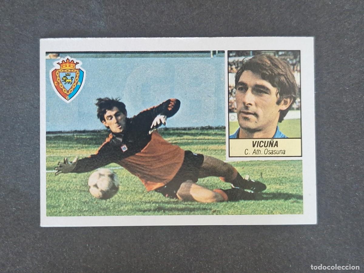 Cromos de f&uacute;tbol: L3 VICU&Ntilde;A C. A. OSASUNA C. F. LIGA ESTE 1984 1985 84 85 NUNCA PEGADO SIN PEGAR