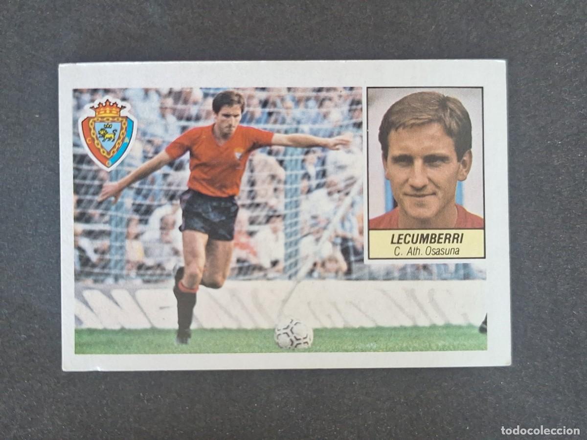 Cromos de f&uacute;tbol: L3 LECUMBERRI C. A. OSASUNA LIGA ESTE 1984 1985 84 85 NUNCA PEGADO SIN PEGAR