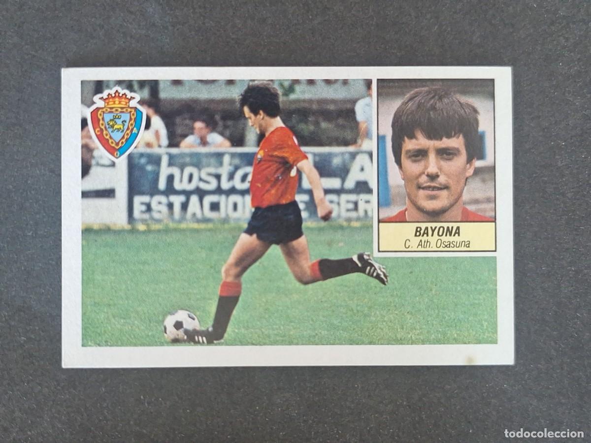 Cromos de f&uacute;tbol: L3 BAYONA C. A. OSASUNA LIGA ESTE 1984 1985 84 85 NUNCA PEGADO SIN PEGAR