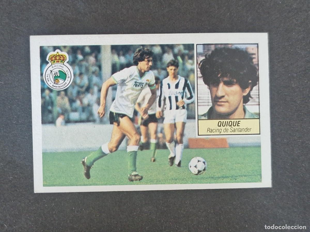 Cromos de f&uacute;tbol: L3 QUIQUE RACING DE SANTANDER LIGA ESTE 1984 1985 84 85 NUNCA PEGADO SIN PEGAR