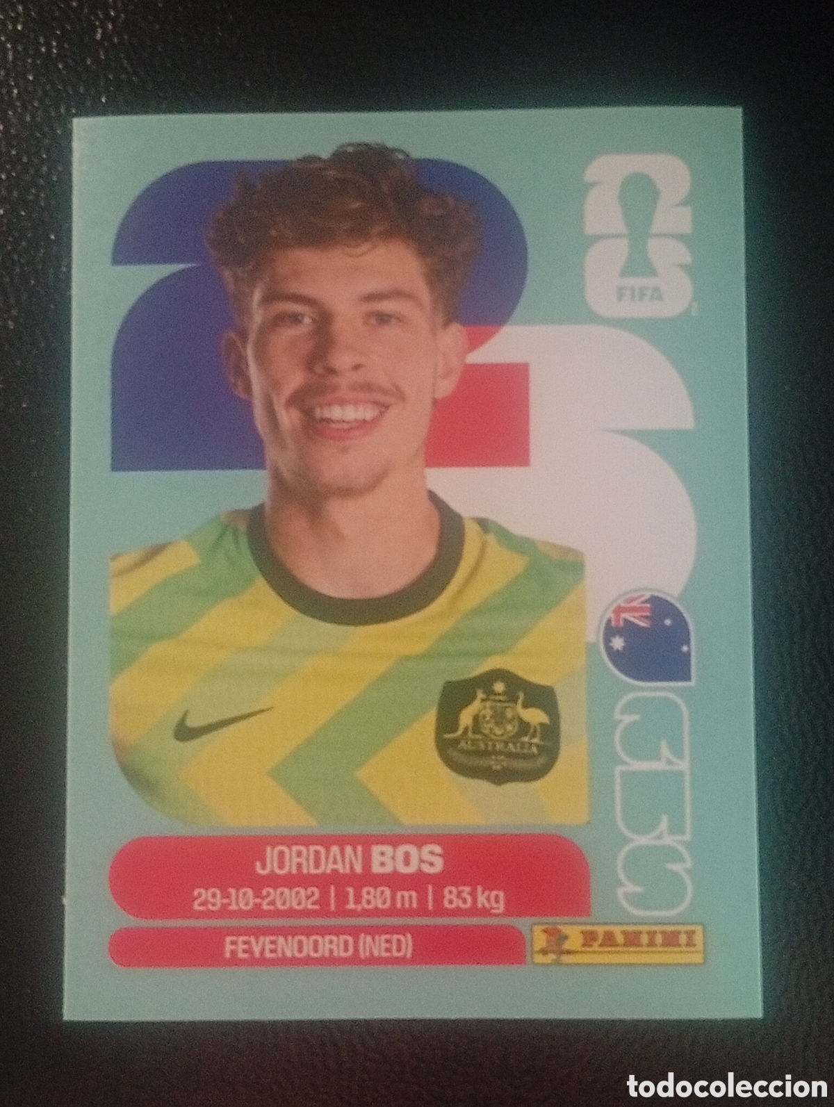 Cromos de f&uacute;tbol: AUS 6 BOS AUSTRALIA MUNDIAL F&Uacute;TBOL 2026 FIFA WORLD CUP PANINI CROMO STICKER AUS6
