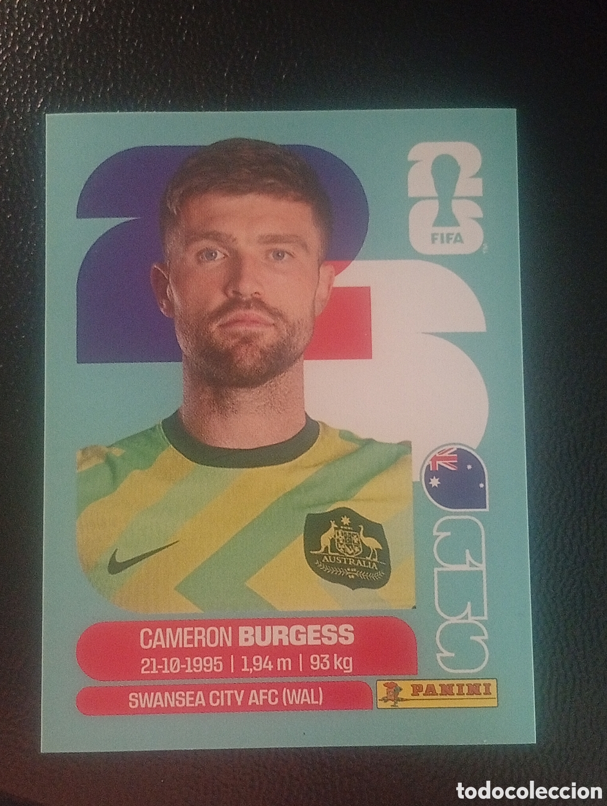 Cartes &agrave; collectionner de Football: AUS 8 BURGESS AUSTRALIA MUNDIAL F&Uacute;TBOL 2026 FIFA WORLD CUP PANINI CROMO STICKER AUS8