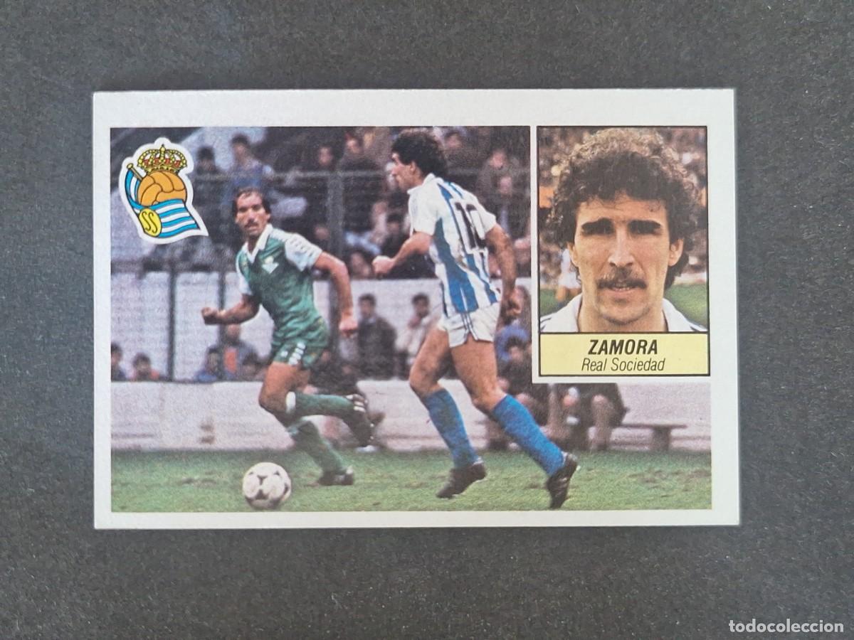 Cromos de f&uacute;tbol: L3 ZAMORA REAL SOCIEDAD LIGA ESTE 1984 1985 84 85 NUNCA PEGADO SIN PEGAR