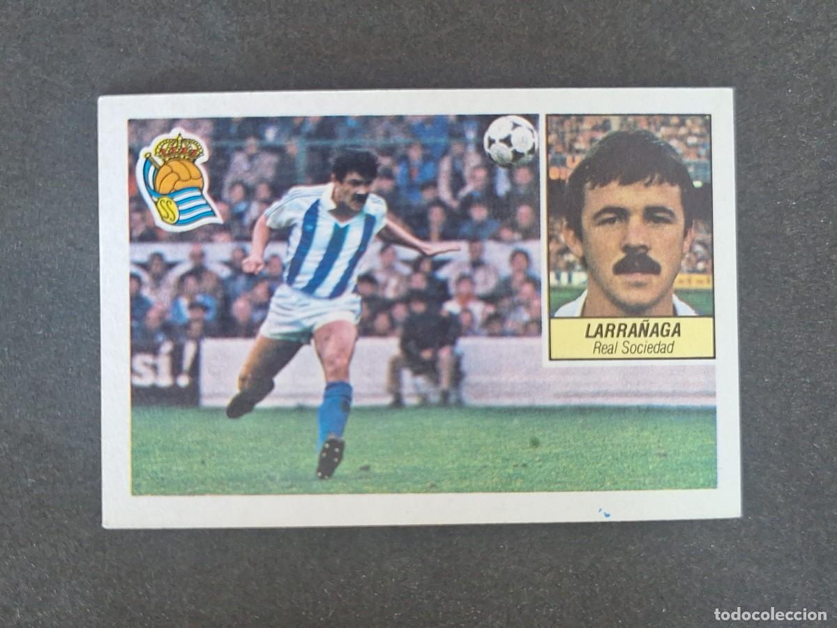 Cromos de f&uacute;tbol: L3 LARRA&Ntilde;AGA REAL SOCIEDAD LIGA ESTE 1984 1985 84 85 NUNCA PEGADO SIN PEGAR