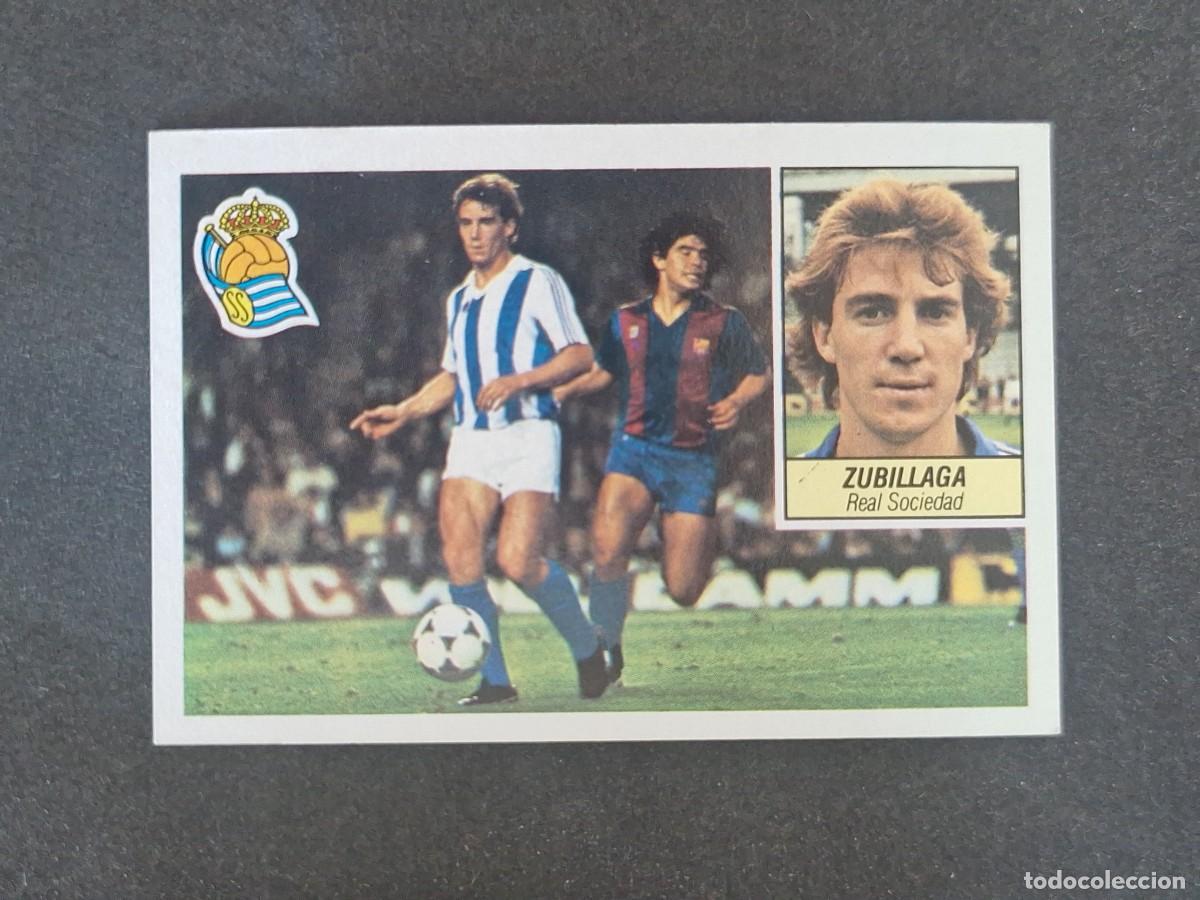 Cromos de f&uacute;tbol: L3 ZUBILLAGA REAL SOCIEDAD LIGA ESTE 1984 1985 84 85 NUNCA PEGADO SIN PEGAR