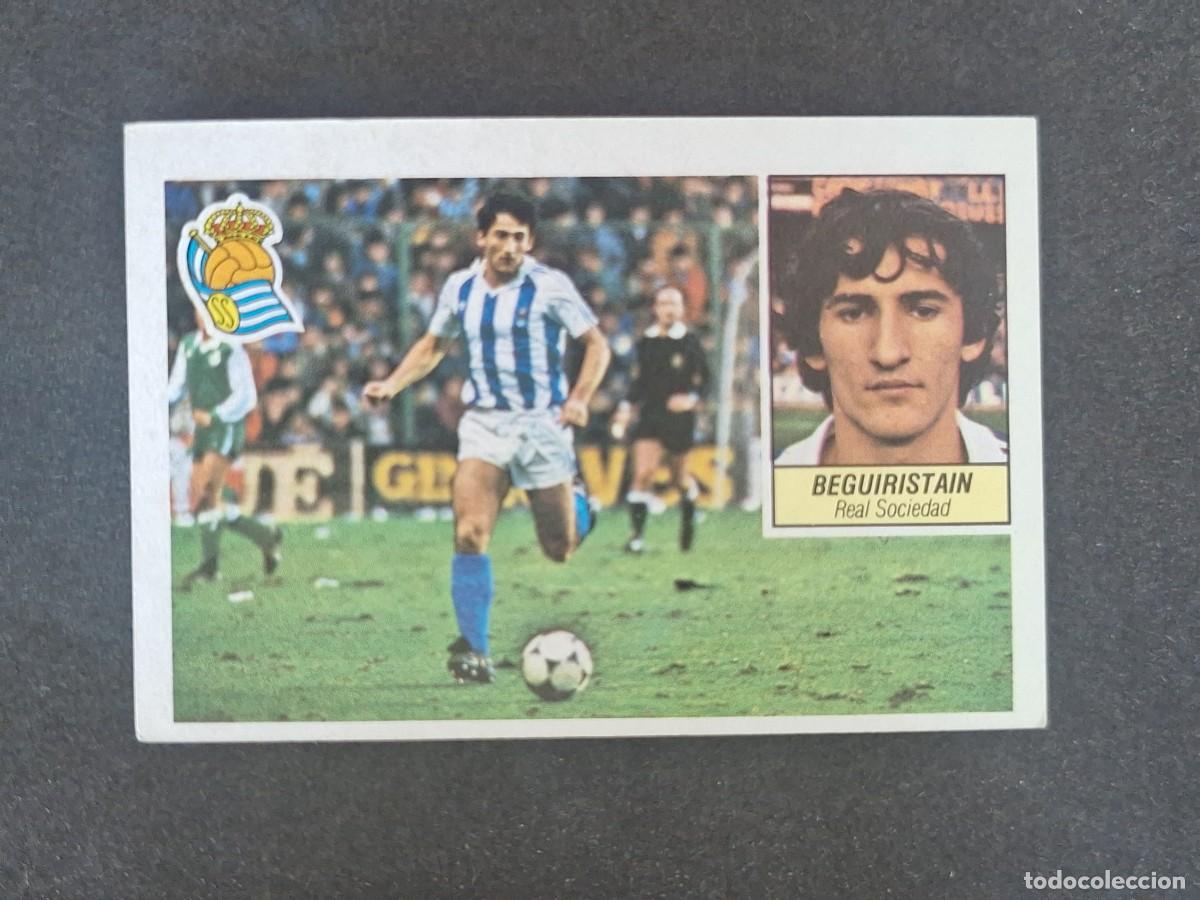 Cromos de f&uacute;tbol: L3 BEGUIRISTAIN REAL SOCIEDAD LIGA ESTE 1984 1985 84 85 NUNCA PEGADO SIN PEGAR
