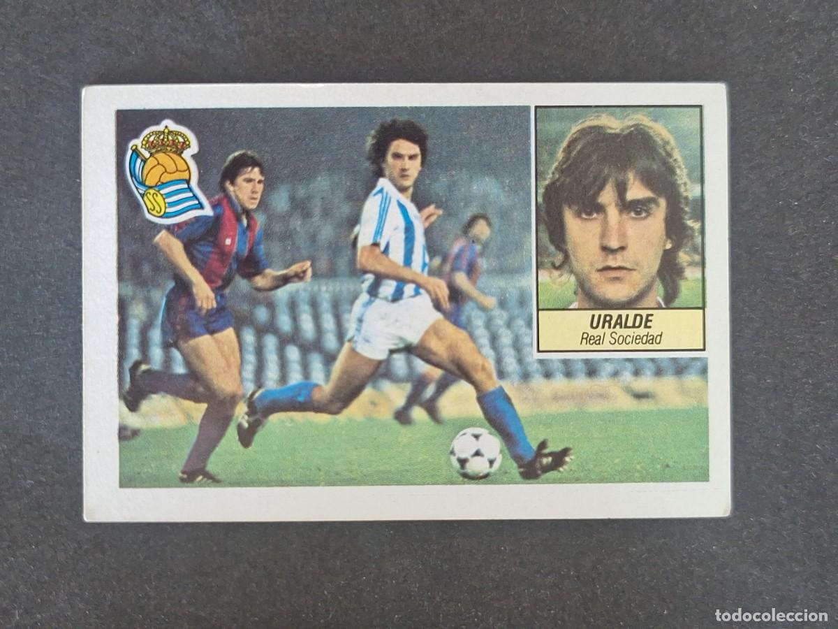 Cromos de f&uacute;tbol: L3 URALDE REAL SOCIEDAD LIGA ESTE 1984 1985 84 85 NUNCA PEGADO SIN PEGAR