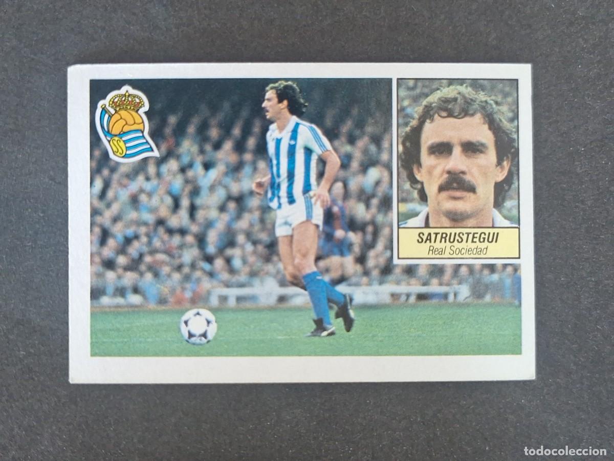 Cromos de f&uacute;tbol: L3 SATRUSTEGUI REAL SOCIEDAD LIGA ESTE 1984 1985 84 85 NUNCA PEGADO SIN PEGAR