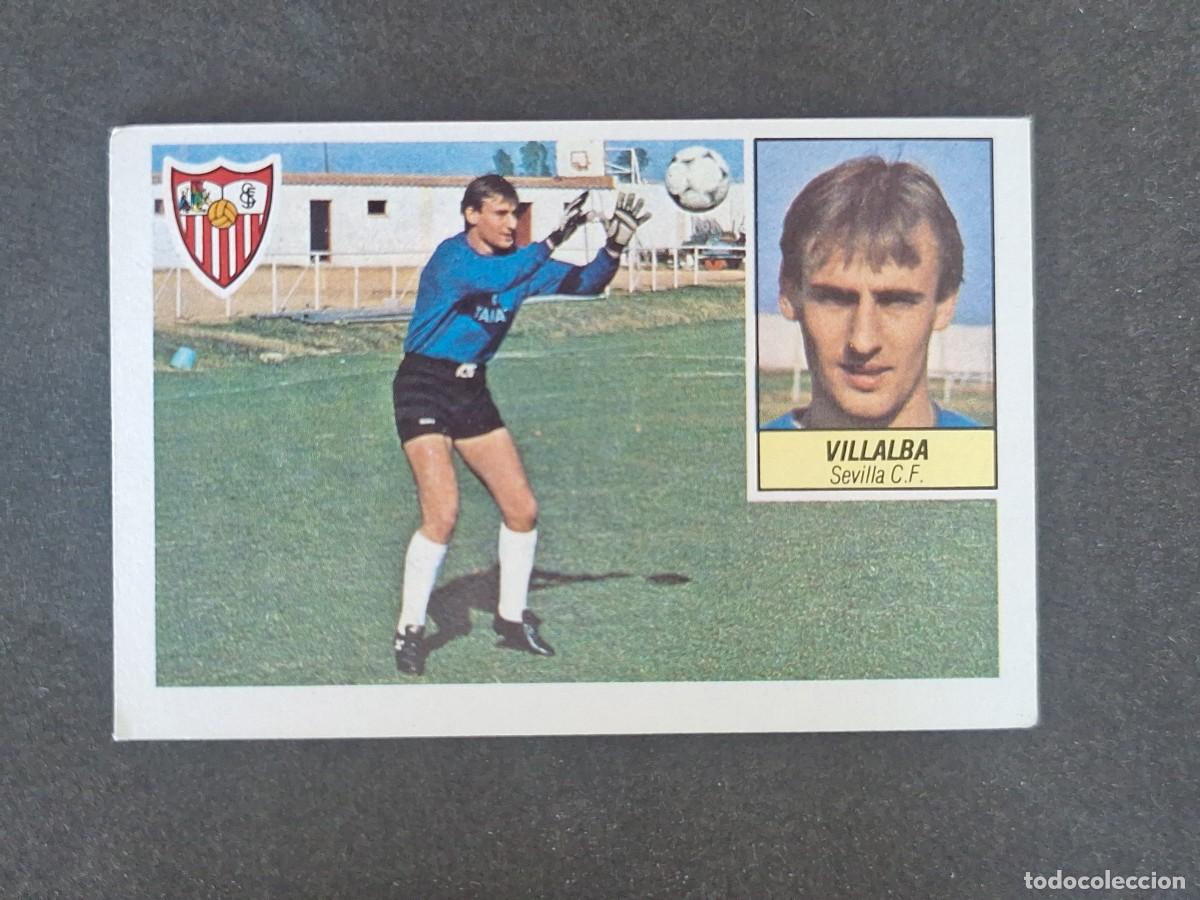 Cromos de f&uacute;tbol: L3 VILLALBA SEVILLA C. F. LIGA ESTE 1984 1985 84 85 NUNCA PEGADO SIN PEGAR