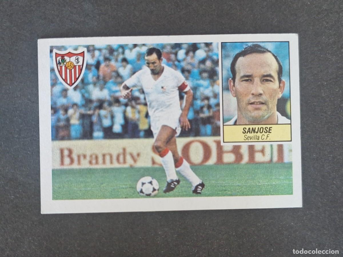 Cromos de f&uacute;tbol: L3 SANJOSE SEVILLA C. F. LIGA ESTE 1984 1985 84 85 NUNCA PEGADO SIN PEGAR
