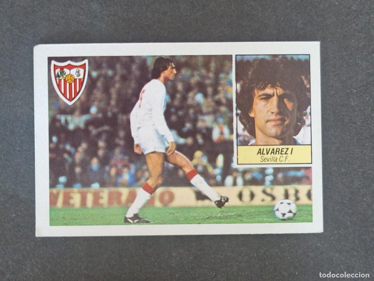 Cromos de f&uacute;tbol: L3 ALVAREZ I SEVILLA C. F. LIGA ESTE 1984 1985 84 85 NUNCA PEGADO SIN PEGAR