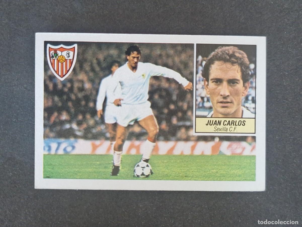 Cromos de f&uacute;tbol: L3 JUAN CARLOS SEVILLA C. F. LIGA ESTE 1984 1985 84 85 NUNCA PEGADO SIN PEGAR