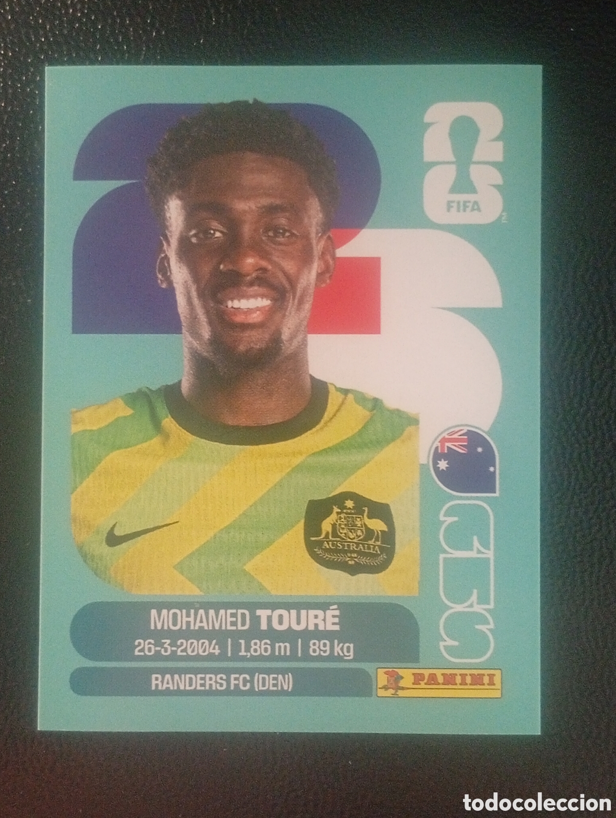 Cromos de f&uacute;tbol: AUS 20 TOURE AUSTRALIA MUNDIAL F&Uacute;TBOL 2026 FIFA WORLD CUP PANINI CROMO STICKER AUS20