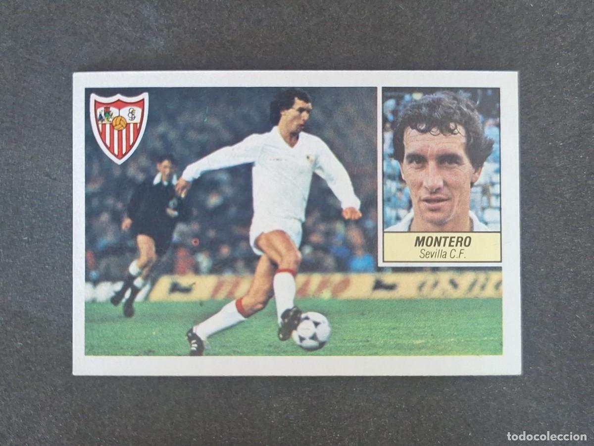 Cromos de f&uacute;tbol: L3 MONTERO SEVILLA C. F. LIGA ESTE 1984 1985 84 85 NUNCA PEGADO SIN PEGAR