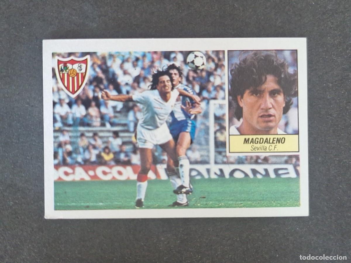 Cromos de f&uacute;tbol: L3 MAGDALENO SEVILLA C. F. LIGA ESTE 1984 1985 84 85 NUNCA PEGADO SIN PEGAR