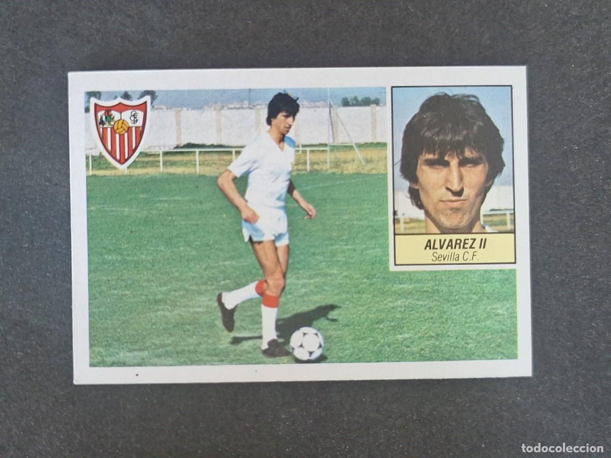 Cromos de f&uacute;tbol: L3 ALVAREZ II SEVILLA C. F. LIGA ESTE 1984 1985 84 85 NUNCA PEGADO SIN PEGAR