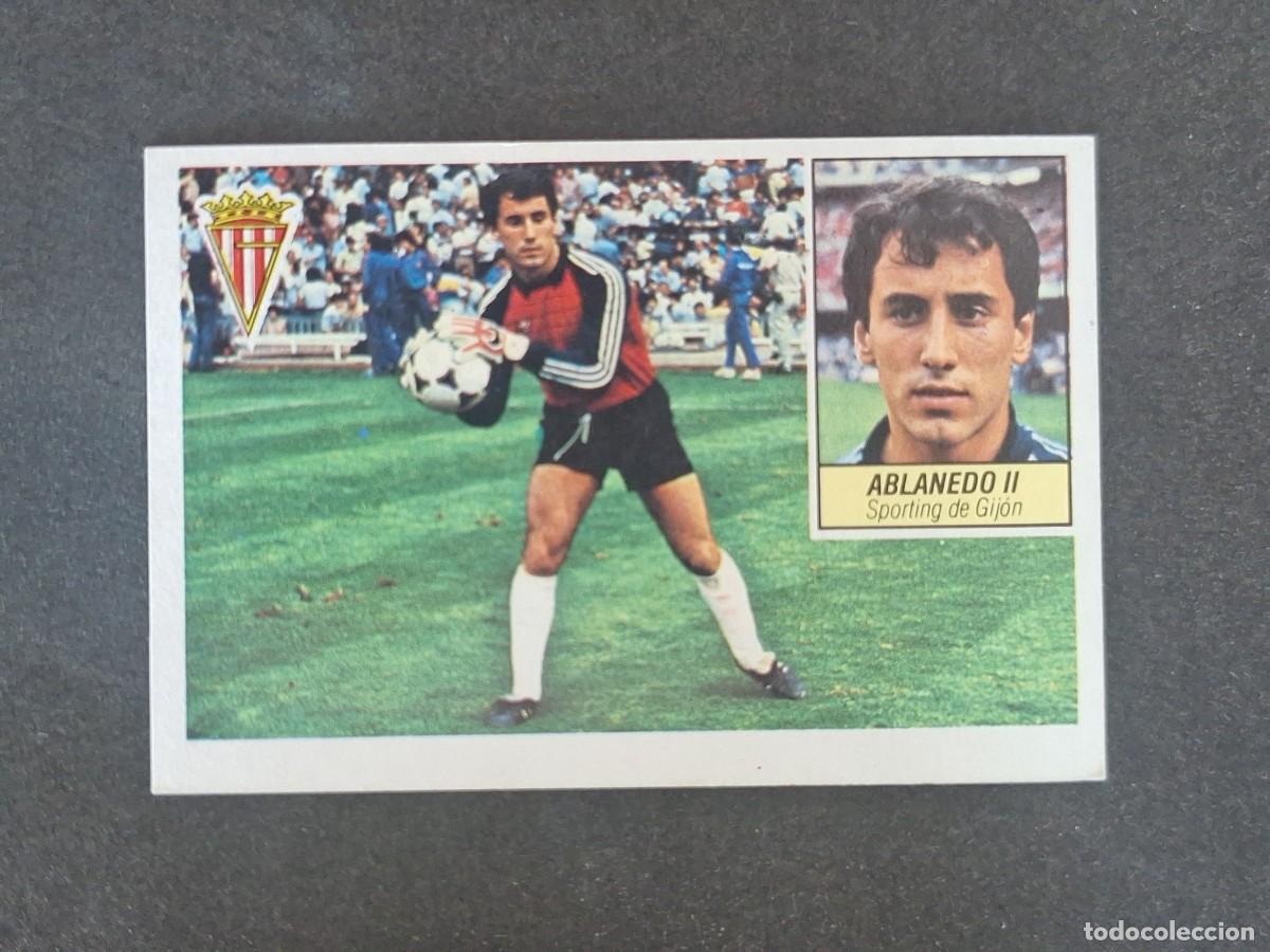 Cromos de f&uacute;tbol: L3 ABLANEDO II SPORTING DE GIJON LIGA ESTE 1984 1985 84 85 NUNCA PEGADO SIN PEGAR