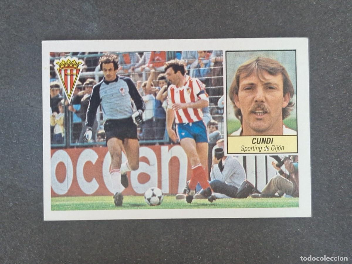Cromos de f&uacute;tbol: L3 CUNDI SPORTING DE GIJON LIGA ESTE 1984 1985 84 85 NUNCA PEGADO SIN PEGAR