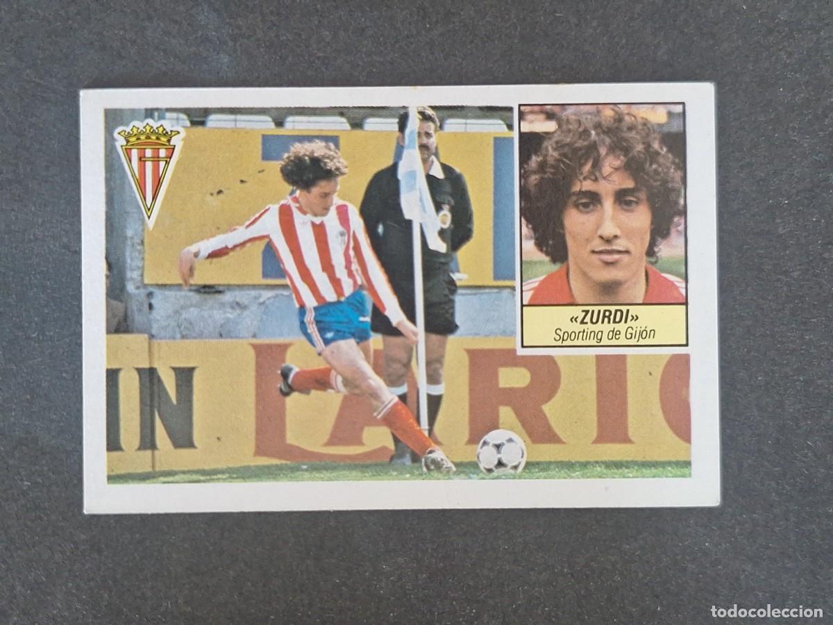 Cromos de f&uacute;tbol: L3 ZURDI SPORTING DE GIJON LIGA ESTE 1984 1985 84 85 NUNCA PEGADO SIN PEGAR