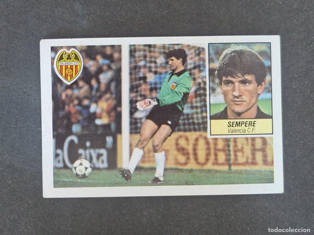 Cromos de f&uacute;tbol: L3 SEMPERE VALENCIA C. F. LIGA ESTE 1984 1985 84 85 NUNCA PEGADO SIN PEGAR