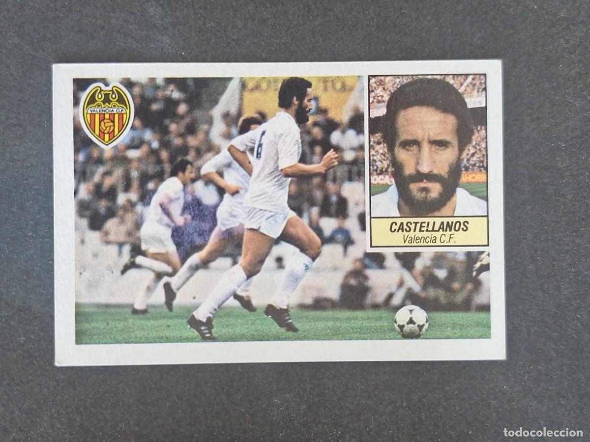 Cromos de f&uacute;tbol: L3 CASTELLANOS VALENCIA C. F. LIGA ESTE 1984 1985 84 85 NUNCA PEGADO SIN PEGAR