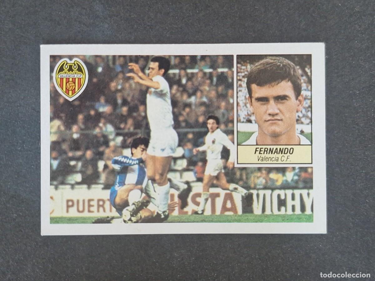 Cromos de f&uacute;tbol: L3 FERNANDO VALENCIA C. F. LIGA ESTE 1984 1985 84 85 NUNCA PEGADO SIN PEGAR