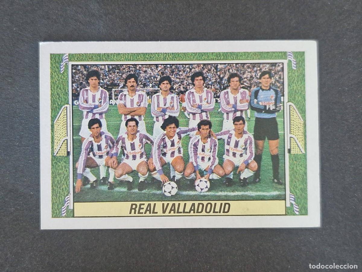 Cromos de f&uacute;tbol: L3 EQUIPO ALINEACION REAL VALLADOLID LIGA ESTE 1984 1985 84 85 NUNCA PEGADO SIN PEGAR