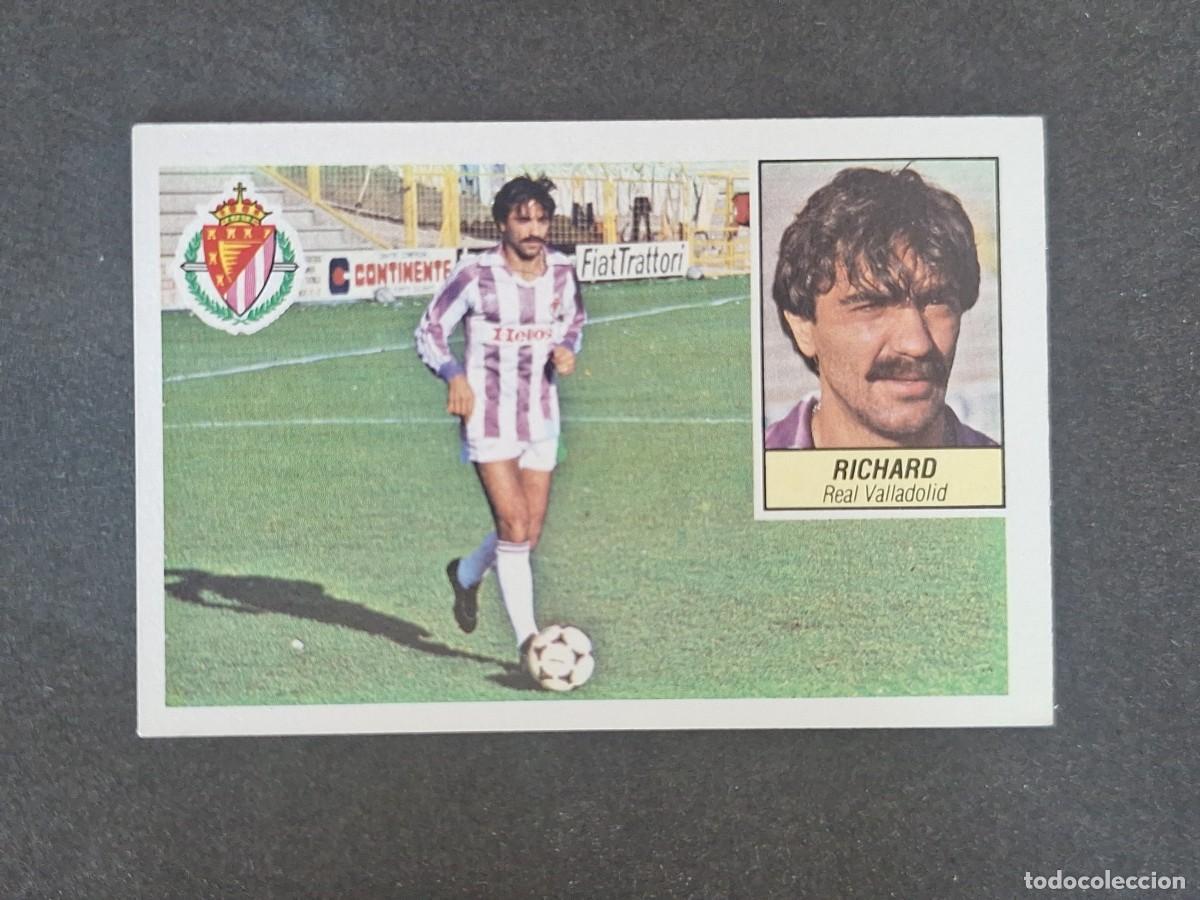 Cromos de f&uacute;tbol: L3 RICHARD REAL VALLADOLID LIGA ESTE 1984 1985 84 85 NUNCA PEGADO SIN PEGAR