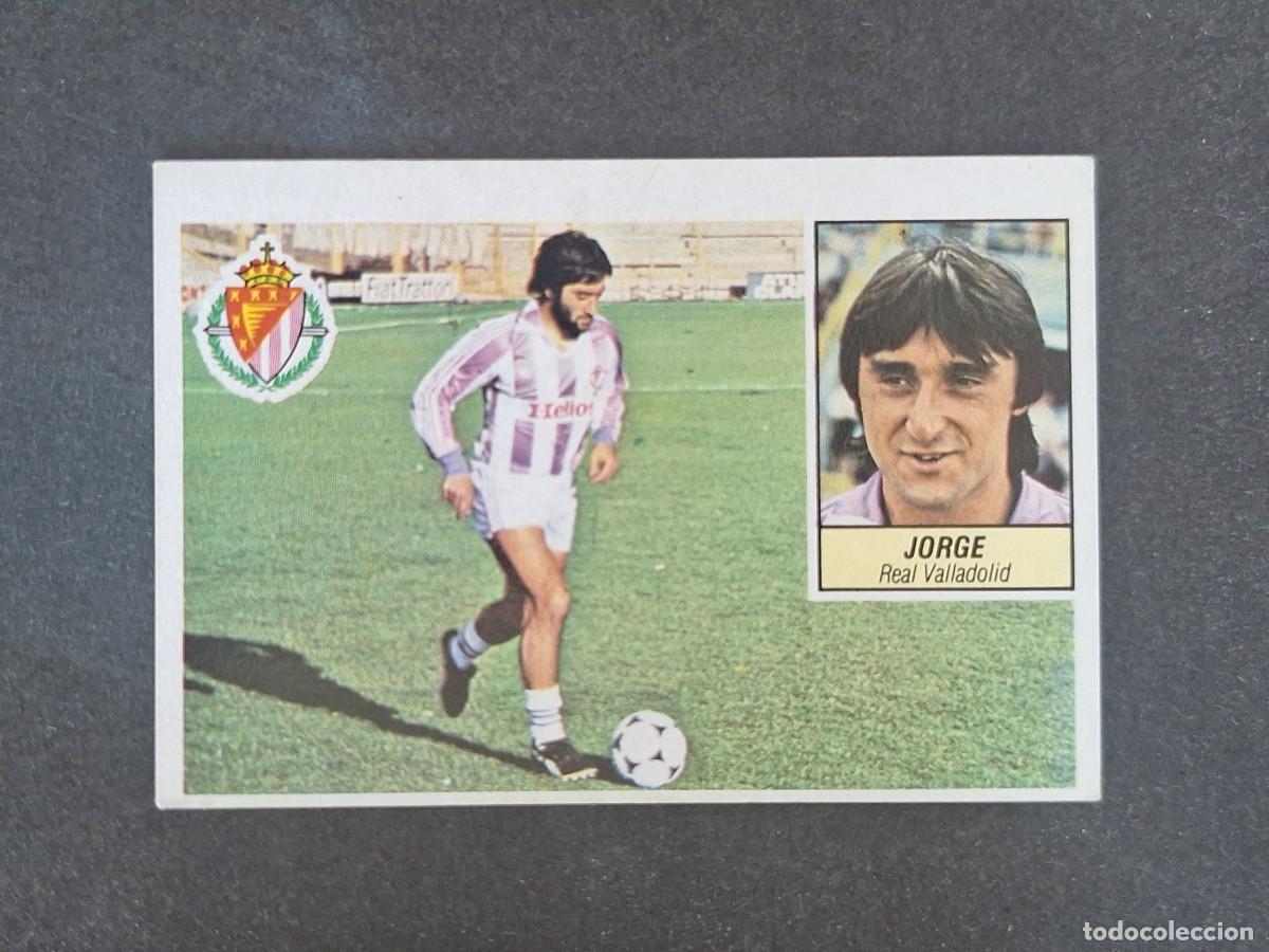Cromos de f&uacute;tbol: L3 JORGE REAL VALLADOLID LIGA ESTE 1984 1985 84 85 NUNCA PEGADO SIN PEGAR