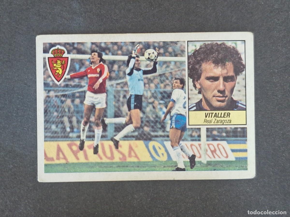 Cromos de f&uacute;tbol: L3 VITALLER REAL ZARAGOZA LIGA ESTE 1984 1985 84 85 NUNCA PEGADO SIN PEGAR
