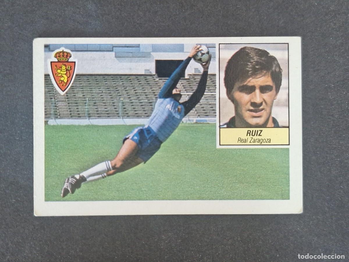 Cromos de f&uacute;tbol: L3 RUIZ REAL ZARAGOZA LIGA ESTE 1984 1985 84 85 NUNCA PEGADO SIN PEGAR