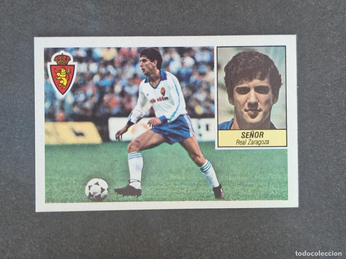 Cromos de f&uacute;tbol: L3 SE&Ntilde;OR REAL ZARAGOZA LIGA ESTE 1984 1985 84 85 NUNCA PEGADO SIN PEGAR