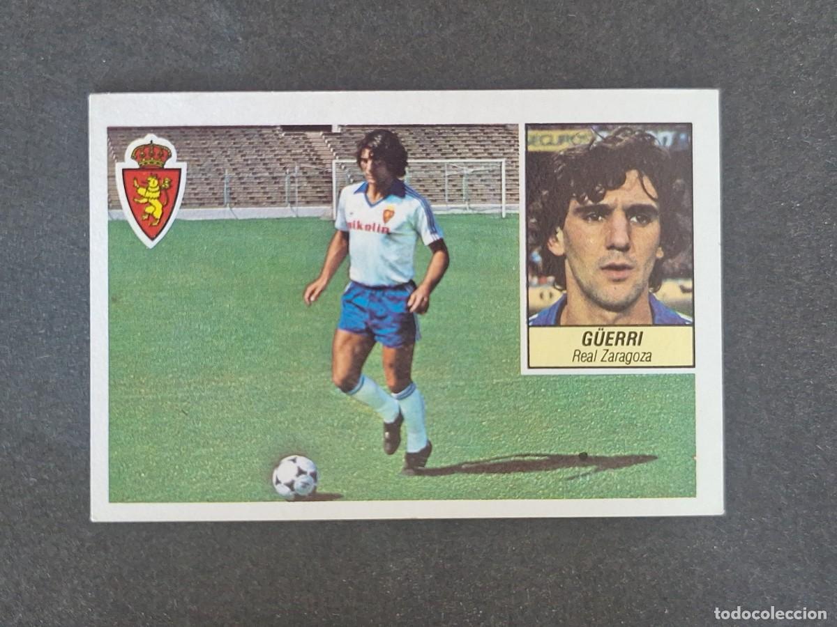 Cromos de f&uacute;tbol: L3 G&Uuml;ERRI REAL ZARAGOZA LIGA ESTE 1984 1985 84 85 NUNCA PEGADO SIN PEGAR