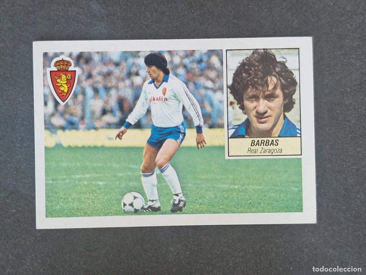 Cromos de f&uacute;tbol: L3 BARBAS REAL ZARAGOZA LIGA ESTE 1984 1985 84 85 NUNCA PEGADO SIN PEGAR