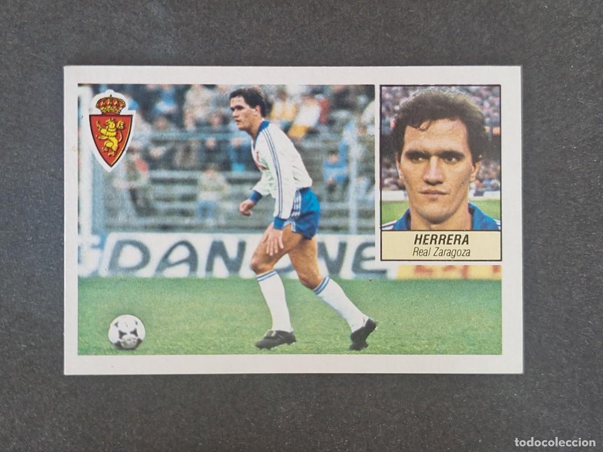 Cromos de f&uacute;tbol: L3 HERRERA REAL ZARAGOZA LIGA ESTE 1984 1985 84 85 NUNCA PEGADO SIN PEGAR