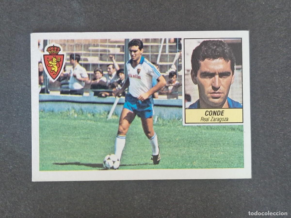 Cromos de f&uacute;tbol: L3 CONDE REAL ZARAGOZA LIGA ESTE 1984 1985 84 85 NUNCA PEGADO SIN PEGAR