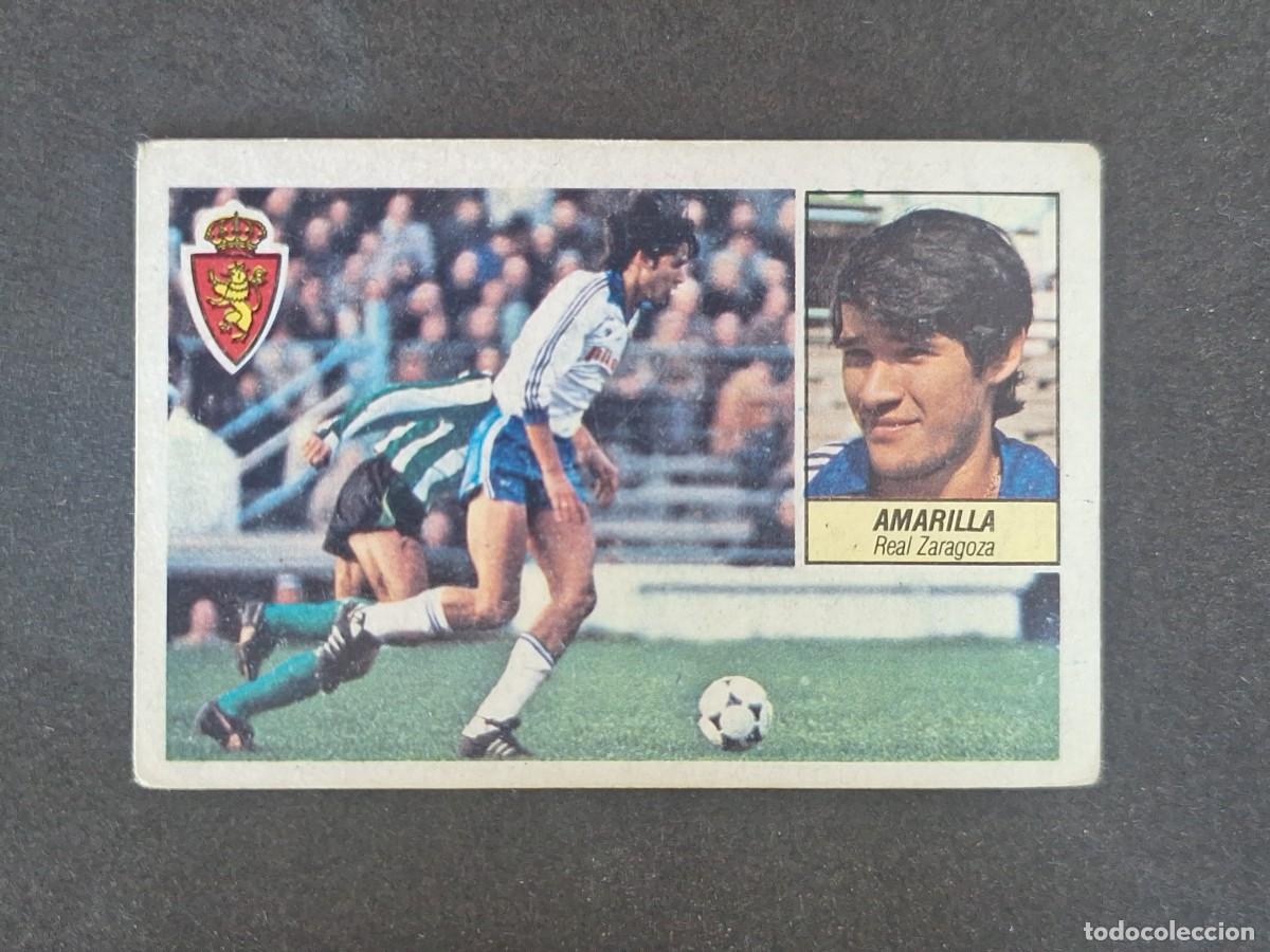 Cromos de f&uacute;tbol: L3 AMARILLA REAL ZARAGOZA LIGA ESTE 1984 1985 84 85 NUNCA PEGADO SIN PEGAR