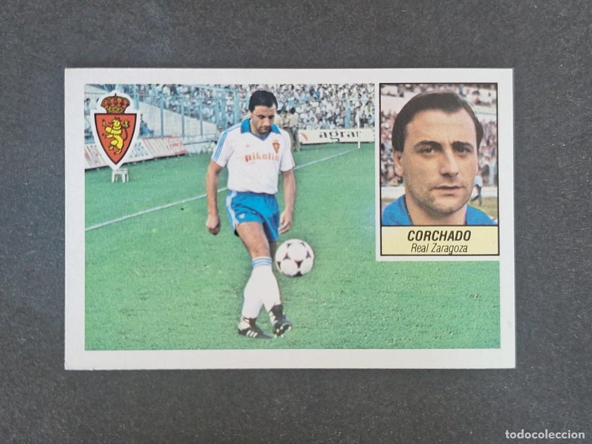 Cromos de f&uacute;tbol: L3 CORCHADO REAL ZARAGOZA LIGA ESTE 1984 1985 84 85 NUNCA PEGADO SIN PEGAR