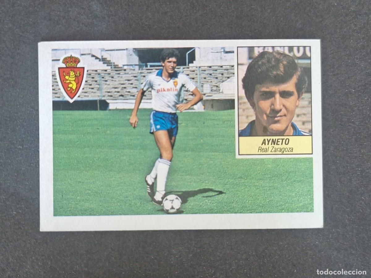 Cromos de f&uacute;tbol: L3 AYNETO REAL ZARAGOZA LIGA ESTE 1984 1985 84 85 NUNCA PEGADO SIN PEGAR