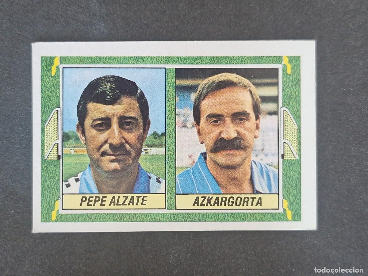 Cromos de f&uacute;tbol: L3 PEPE ALZATE - AZKARGORTA ENTRENADORES LIGA ESTE 1984 1985 84 85 NUNCA PEGADO SIN PEGAR