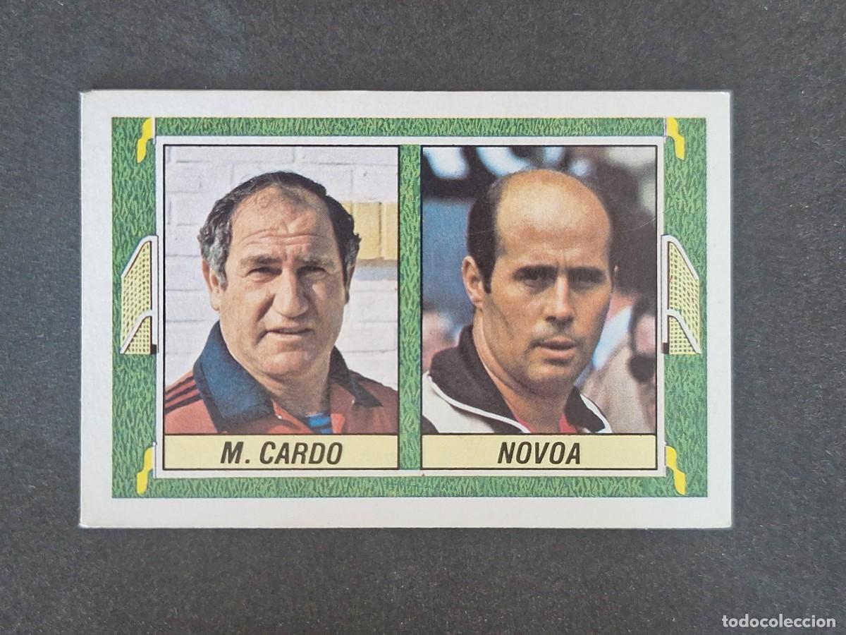 Cromos de f&uacute;tbol: L3 MANOLO CARDO - NOVOA ENTRENADORES LIGA ESTE 1984 1985 84 85 NUNCA PEGADO SIN PEGAR