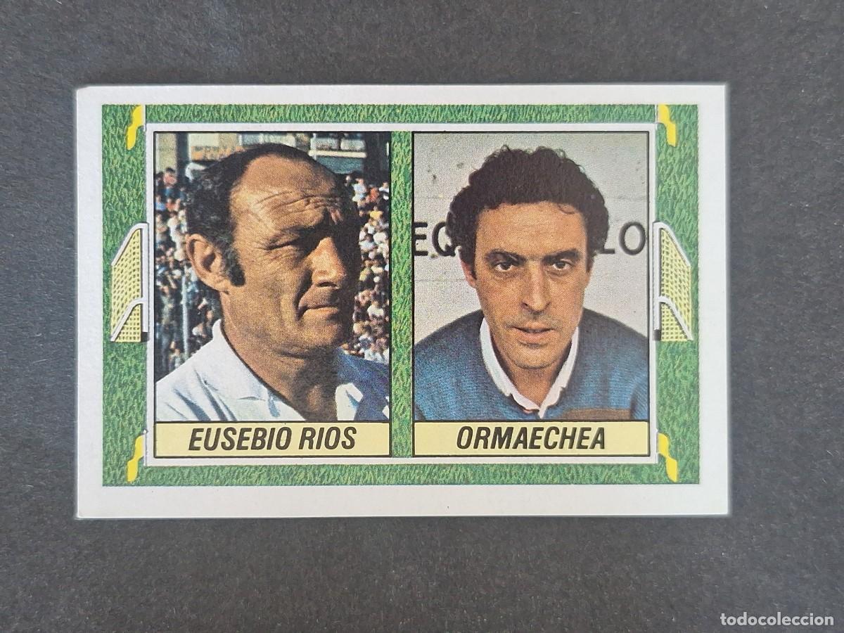 Cromos de f&uacute;tbol: L3 EUSEBIO RIOS - ORMAECHEA ENTRENADORES LIGA ESTE 1984 1985 84 85 NUNCA PEGADO SIN PEGAR