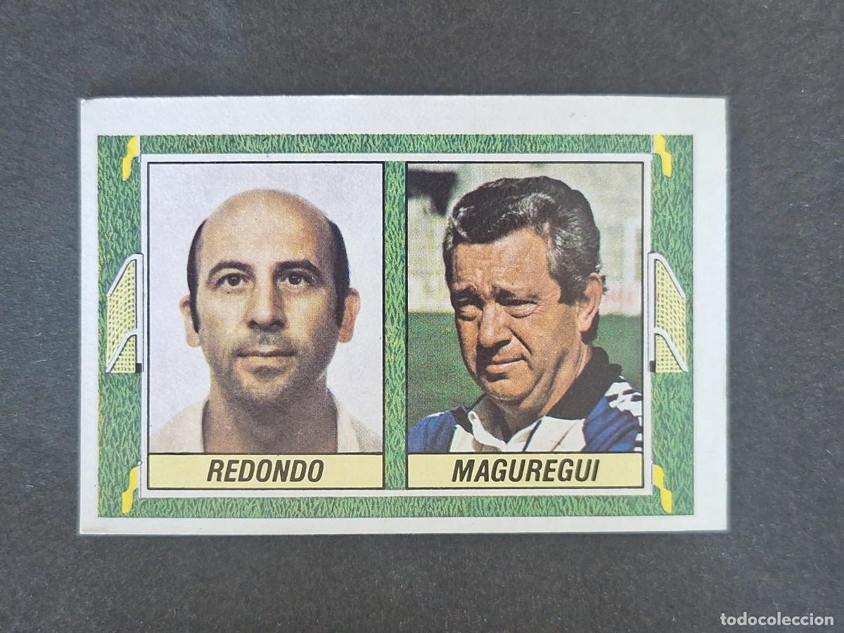 Cromos de f&uacute;tbol: L3 REDONDO - MAGUREGUI ENTRENADORES LIGA ESTE 1984 1985 84 85 NUNCA PEGADO SIN PEGAR