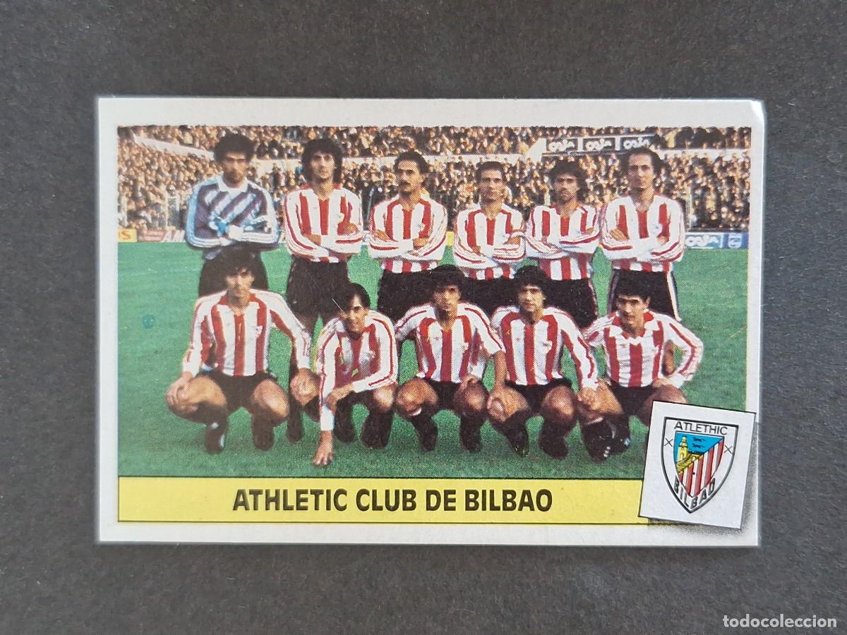 Cromos de f&uacute;tbol: L3 EQUIPO ALINEACION ATHLETIC CLUB DE BILBAO LIGA ESTE 1986 1987 86 87 NUNCA PEGADO SIN PEGAR