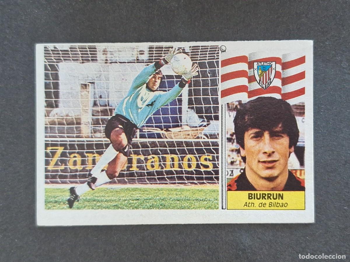 Cromos de f&uacute;tbol: L3 BIURRUN ATHLETIC CLUB DE BILBAO LIGA ESTE 1986 1987 86 87 NUNCA PEGADO SIN PEGAR