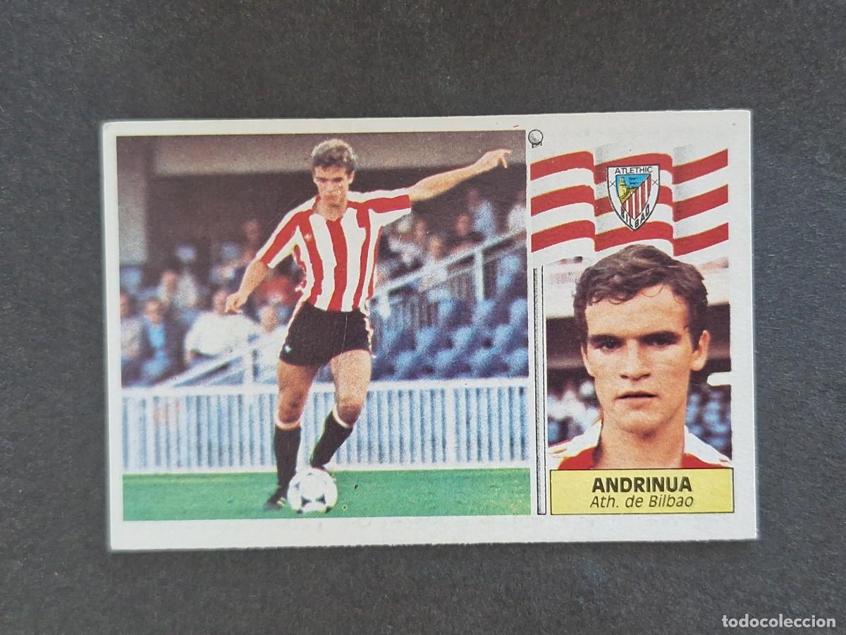 Cromos de f&uacute;tbol: L3 ANDRINUA ATHLETIC CLUB DE BILBAO LIGA ESTE 1986 1987 86 87 NUNCA PEGADO SIN PEGAR