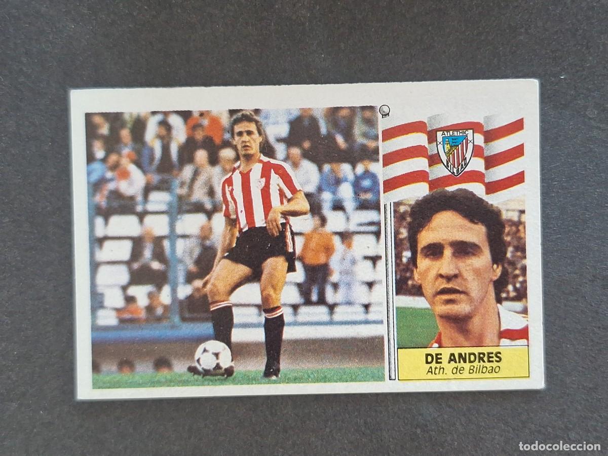 Cromos de f&uacute;tbol: L3 DE ANDRES ATHLETIC CLUB DE BILBAO LIGA ESTE 1986 1987 86 87 NUNCA PEGADO SIN PEGAR