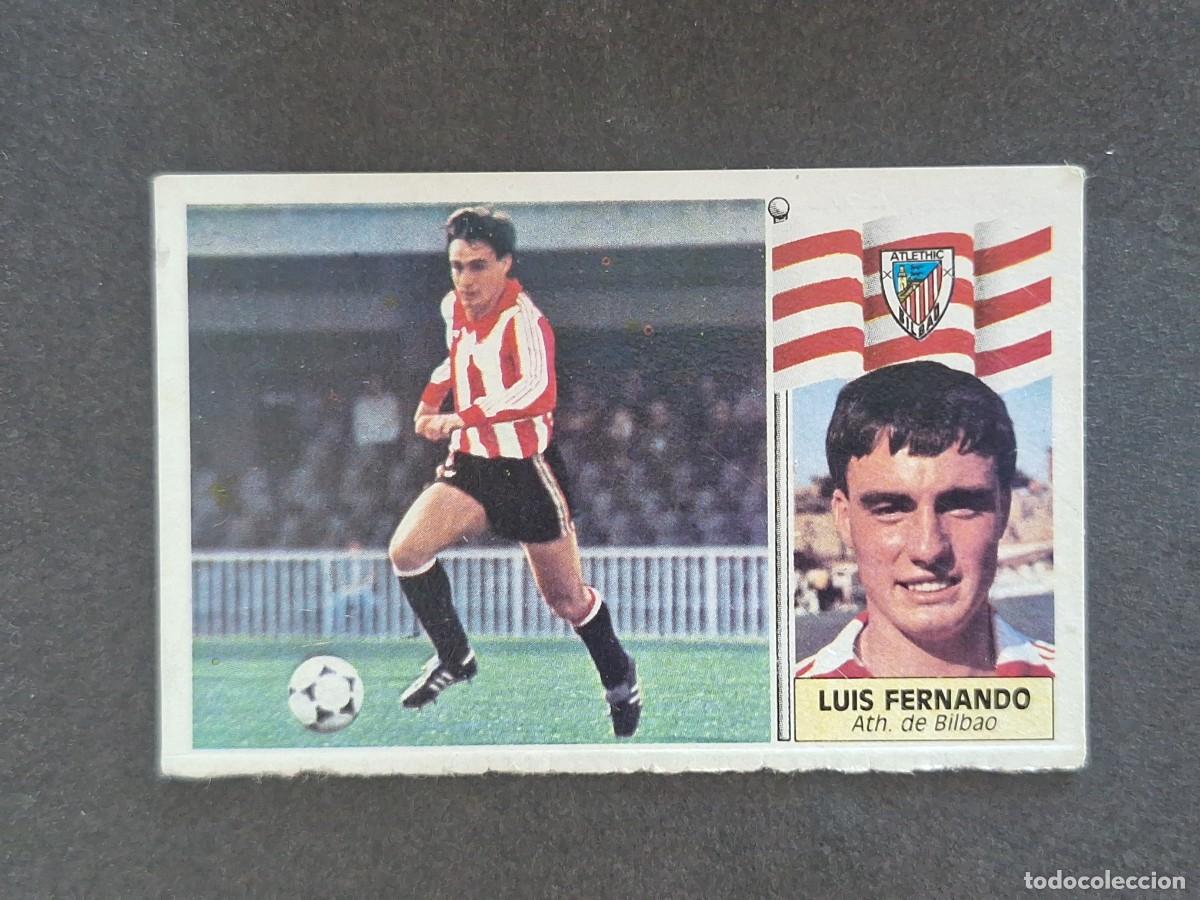 Cromos de f&uacute;tbol: L3 LUIS FERNANDO ATHLETIC CLUB DE BILBAO LIGA ESTE 1986 1987 86 87 NUNCA PEGADO SIN PEGAR