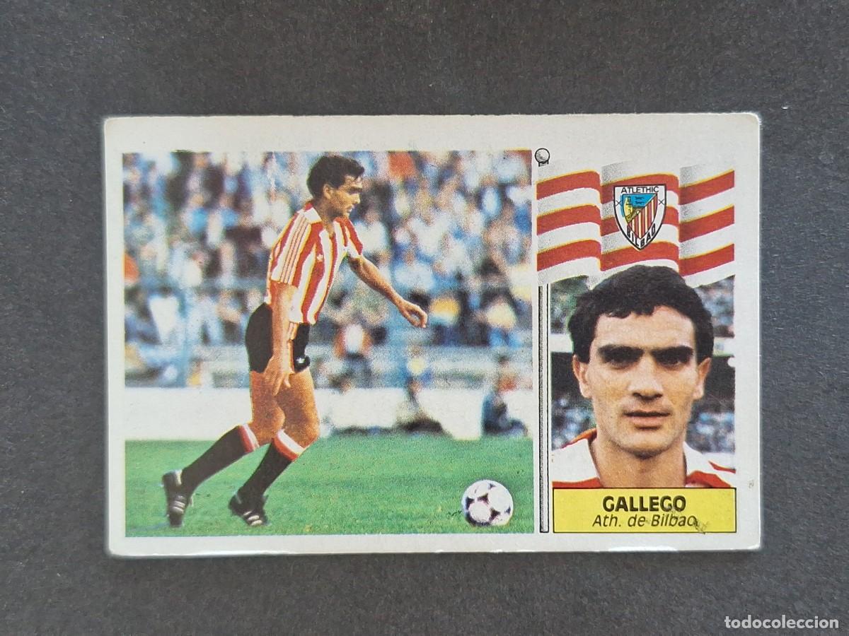 Cromos de f&uacute;tbol: L3 GALLEGO ATHLETIC CLUB DE BILBAO LIGA ESTE 1986 1987 86 87 NUNCA PEGADO SIN PEGAR